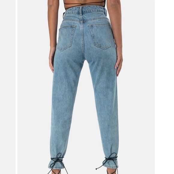 High rise blue denim - Picture 2 of 5